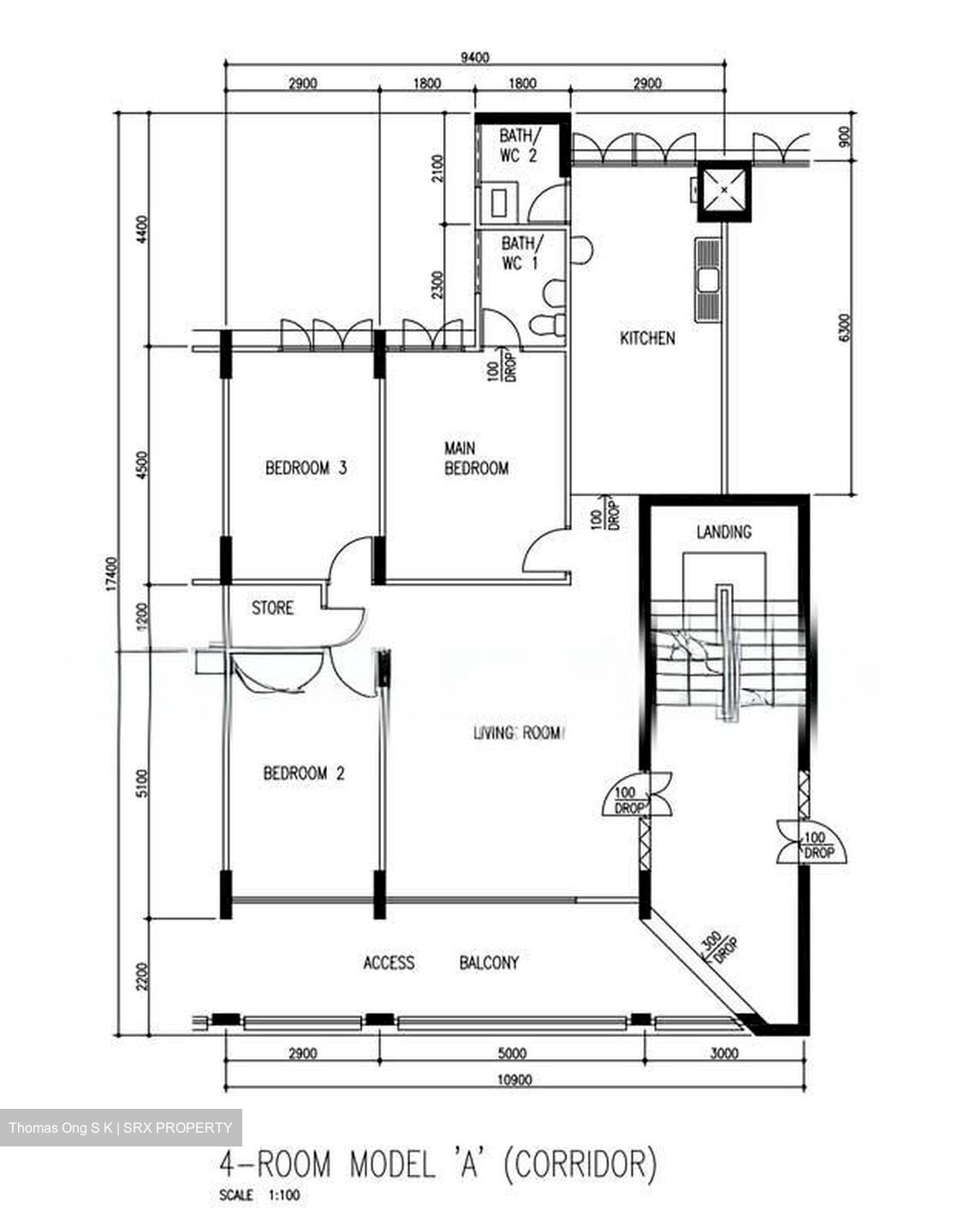 Blk 106 Bukit Batok Central (Bukit Batok), HDB 4 Rooms #544928341
